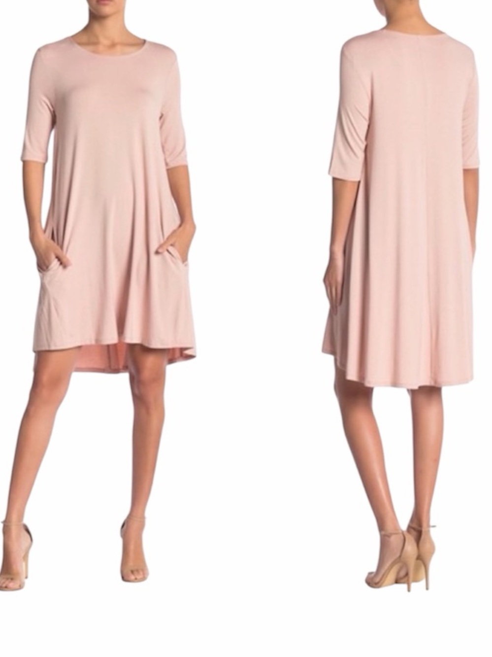Nordstrom Philosophy Pale Pink Swing Dress size Small 4/6